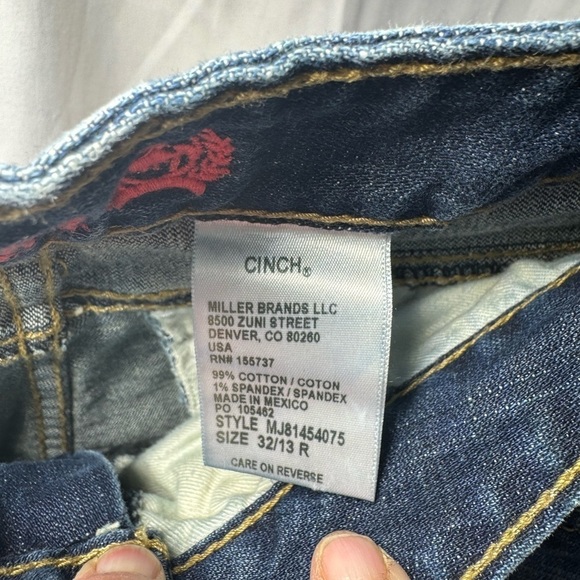 Excellent Condition, Cinch Lyndon Jeans 32/13 R.  Trouser style, fit and flare. - Picture 4 of 4